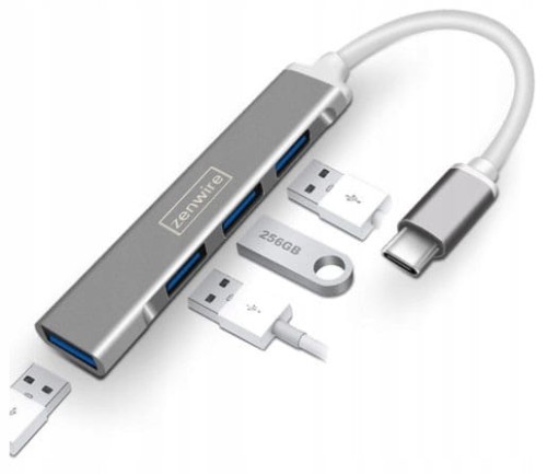USB-C HUB 4x USB 3.0 PORT REPLICATOR - fotka 1
