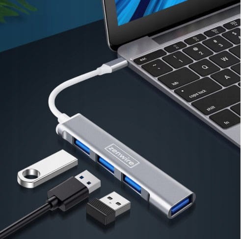 USB-C HUB 4x USB 3.0 PORT REPLICATOR - fotka 3