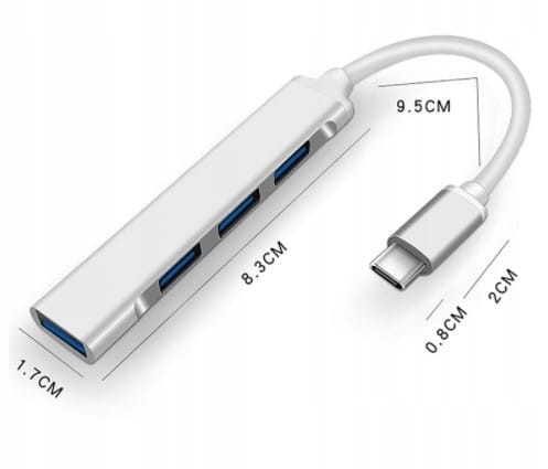 USB-C HUB 4x USB 3.0 PORT REPLICATOR - fotka 4