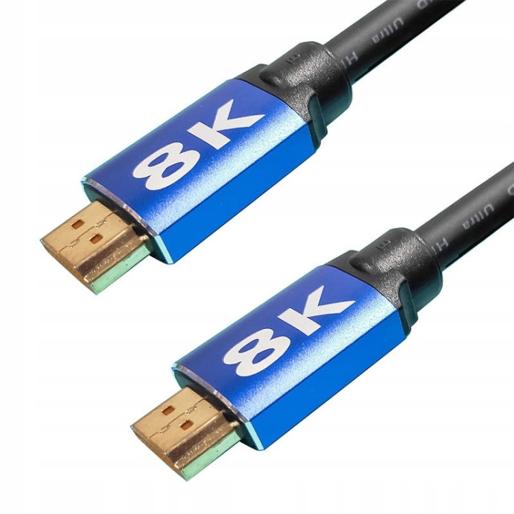 Kabel HDMI 2.1 PRZEWÓD 4K 144 Hz 8K 60Hz FHD 1.2m - zdjęcie 4
