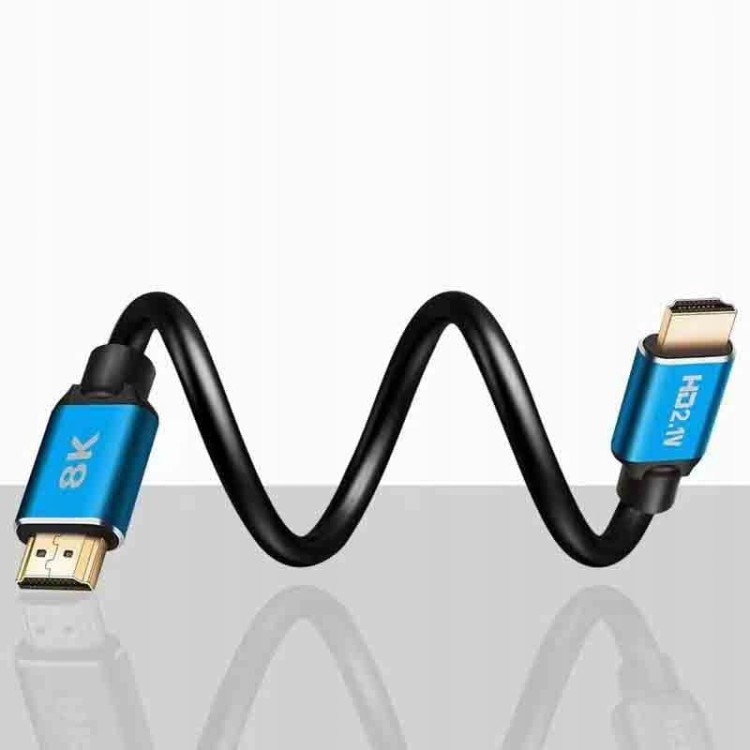 Kabel HDMI 2.1 PRZEWÓD 4K 144 Hz 8K 60Hz FHD 1.2m - zdjęcie 5