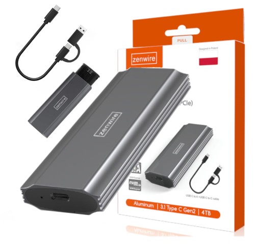 Obudowa na dysk SSD NVME kieszeń adapter SATA PCIe M.2 COMBO USB 3.0 USB-C 3.1 M2 - zdjęcie 1