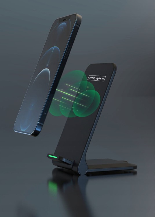 Szybka Bezprzewodowa Ładowarka Indukcyjna Stacja Ładująca USB-C QI 15W FAST X18A - zdjęcie 5