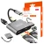 ADAPTÉR HUB USB-C 4W1 2x HDMI 4K USB Zenwire BYL-2309 - fotka 1