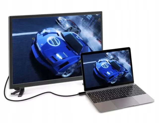 KABEL ADAPTÉR MHL USB-C DisplayPort 4K 60 HZ 1,8M Thunderbolt 3.0 - fotka 2