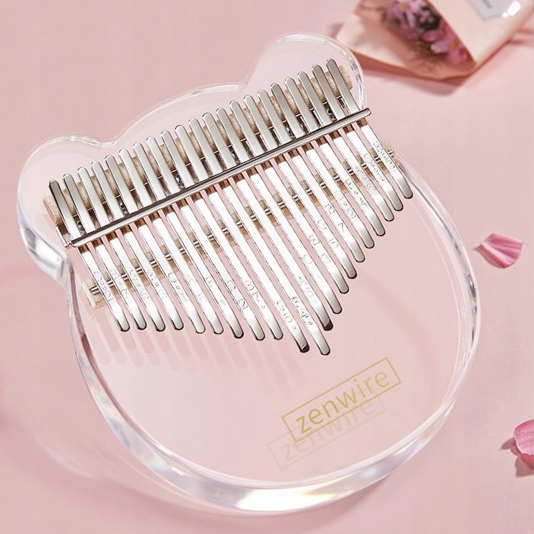 Kalimba Africký nástroj Piano Zanza Mbira 17-key Acrylic K-03a - fotka 3