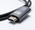 Kabel USB-C 3.1 TYP C ADAPTÉR K HDMI 4K MHL 200cm ZenWire ZC-2 - fotka 3