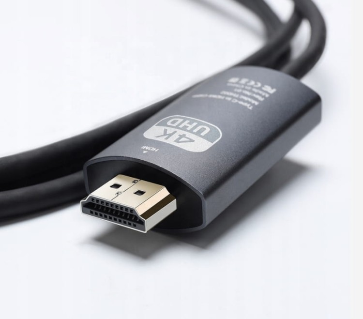 Kabel USB-C 3.1 TYP C ADAPTÉR K HDMI 4K MHL 200cm ZenWire ZC-2 - fotka 3