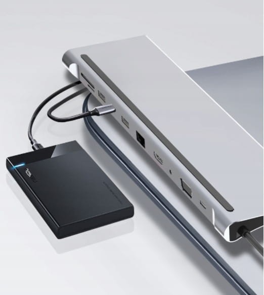USB-C HUB 11w1 VGA RJ45 HDMI 4K ZenWire BYL-2017 - fotka 6