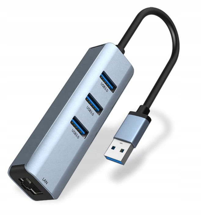 SÍŤOVÁ KARTA 3x USB 3.0 GIGABIT LAN 1000Mbs RJ45 - fotka 1